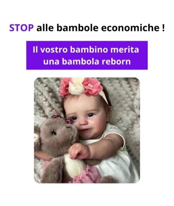 Bambola reborn femmina realistica 50cm - MINA paiement sécurisé