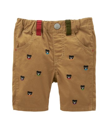 SHORT BEIGE POINTS DOUBLE B brillant des détails fins