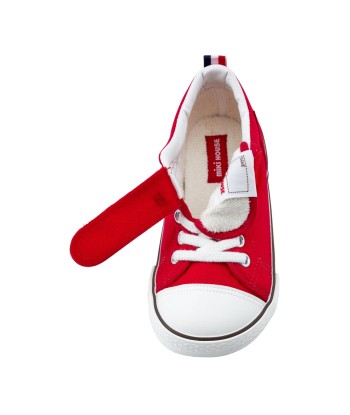 CHAUSSURES EN TOILE DE COTON  ROUGE france