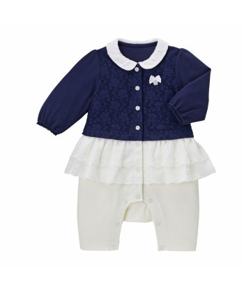 ENSEMBLE BLEU MARINE ELEGANT FILLE MIKI HOUSE hantent personnes