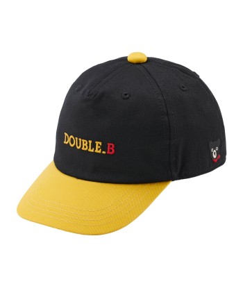 CASQUETTE  DOUBLE B NOIRE ET JAUNE Amélioration de cerveau avec