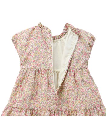 ROBE ROSE MOTIFS LIBERTY livraison gratuite