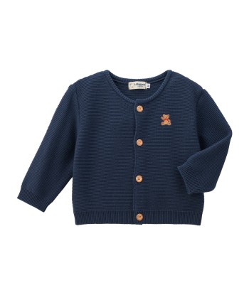 CARDIGAN COTON BLEU MARINE BEAR commande en ligne