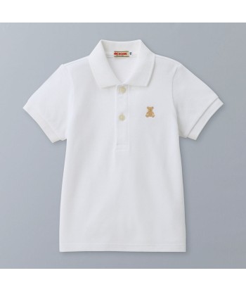 T-SHIRT POLO BLANC BEAR destockage