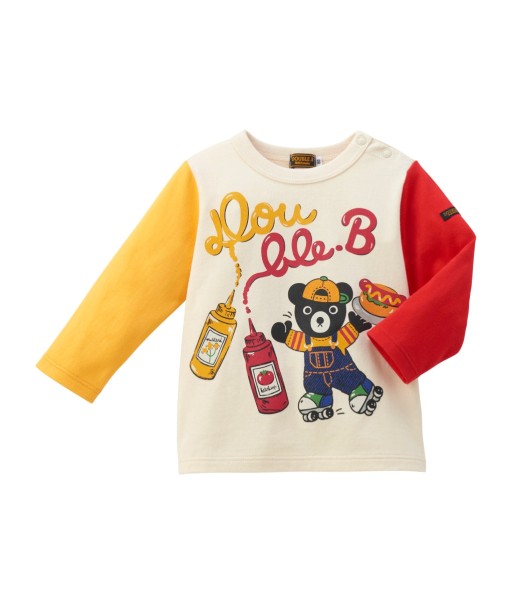 T-SHIRT MANCHES LONGUES MULTICOLORE HOTDOG DOUBLE B ouvre sa boutique