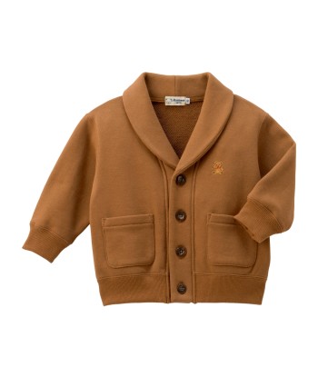 VESTE MARRON BRODERIE OURSON Véritable concentré