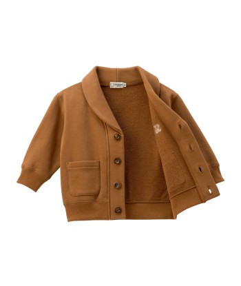 VESTE MARRON BRODERIE OURSON Véritable concentré