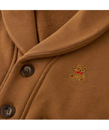 VESTE MARRON BRODERIE OURSON Véritable concentré