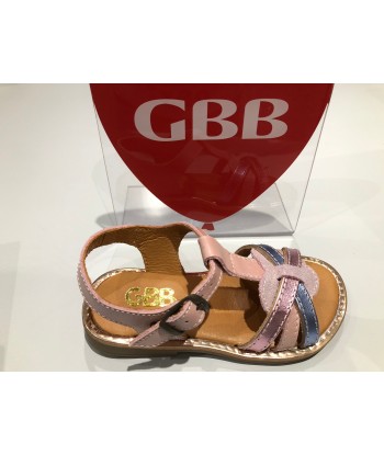 Sandalettes GBB Egea rose bleu Pour