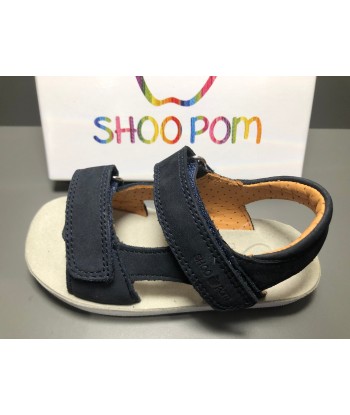 Sandalettes Shoo pom Goa boy scratch navy la livraison gratuite