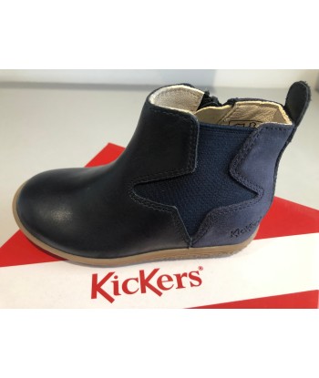 Boots Kickers Vermillon marine métallisé Fin de série