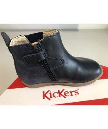 Boots Kickers Vermillon marine métallisé Fin de série