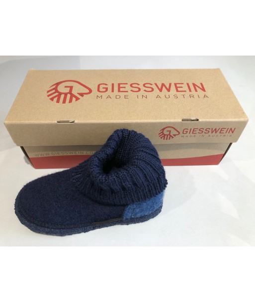 Chaussons souples Giesswein ocean Kramsach navy chez Cornerstreet bien 