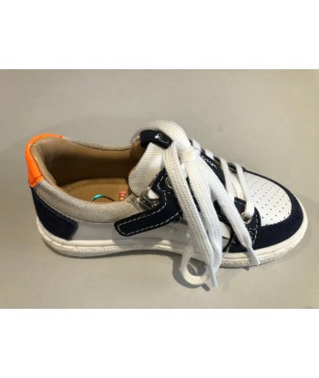 Chaussures basses Shoo pom will Lo lace white navy orange acheter