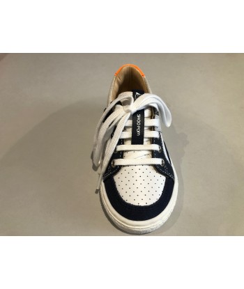 Chaussures basses Shoo pom will Lo lace white navy orange acheter