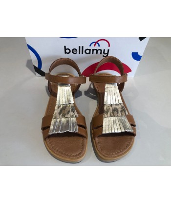 Sandalettes Bellamy trisby camel solde