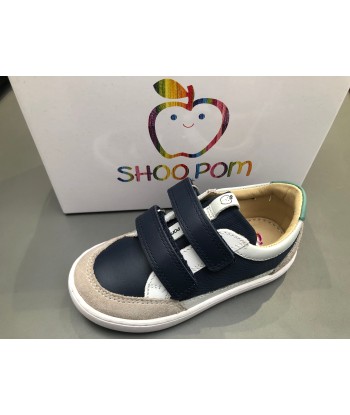 Chaussures basses Shoo pom play co scratch navy white jungle de votre