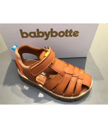 Sandalettes Babybotte kiko cognac soldes