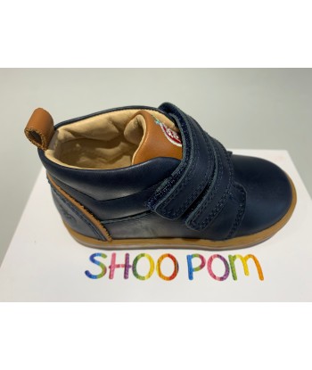 Bottines Shoo pom Bouba panam regatta atlanti navy camel basket pas cher