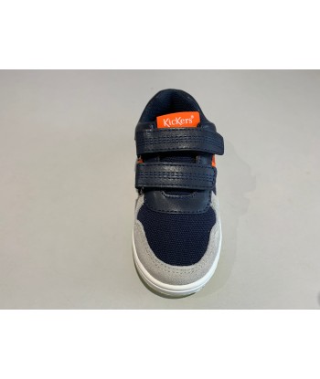 Chaussures basses kickers Kalido marine gris orange le concept de la Pate a emporter 