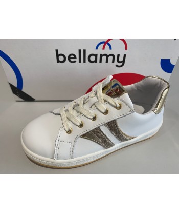 Chaussures basses bellamy Jara blanc or Les magasins à Paris et en Île-de-France