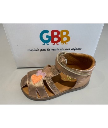 Sandalettes GBB enita rose or paiement sécurisé