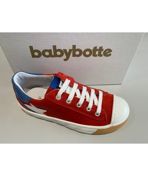 Chaussures basses babybotte Kevin rouge prix