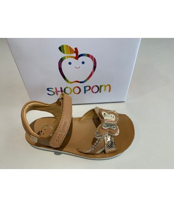 Sandalettes Shoo pom Goa fly nappa camel la chaussure