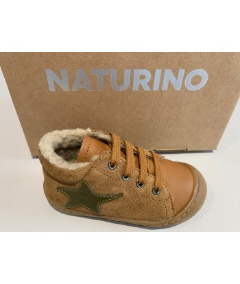 Bottines naturino kolde 2 nappa suede spazz lin wool cognac militare Faites des économies