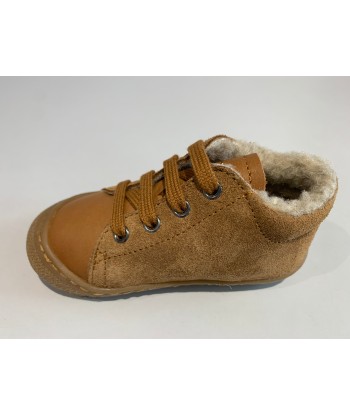 Bottines naturino kolde 2 nappa suede spazz lin wool cognac militare Faites des économies