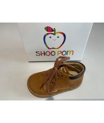 Bottines Shoo pom Bouba zip desert longbeach camel choco d'Europe débarque