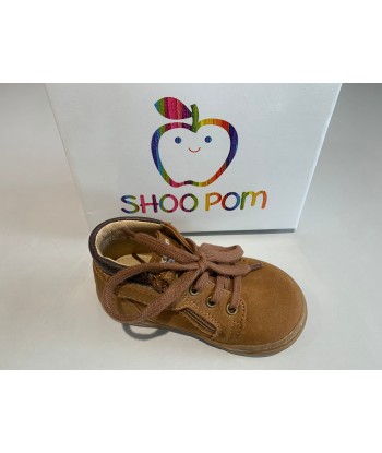 Bottines Shoo pom Bouba zip desert longbeach camel choco d'Europe débarque