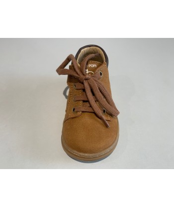 Bottines Shoo pom Bouba zip desert longbeach camel choco d'Europe débarque