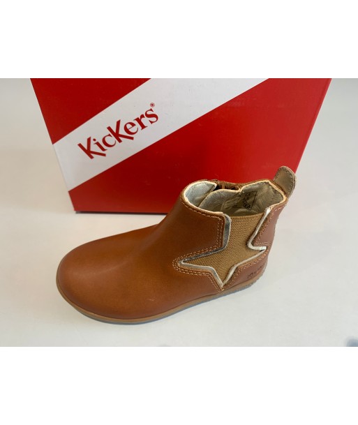 Boots Kickers vermillon camel or une grave pollution 