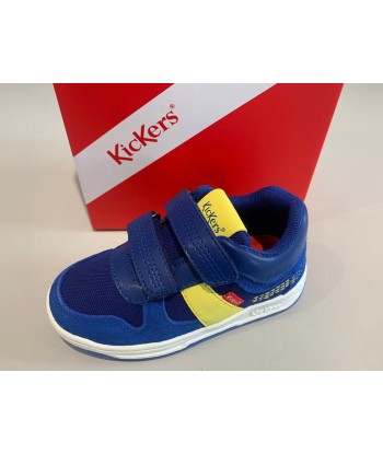 Baskets kickers Kalido bleu marine jaune sélection de produits