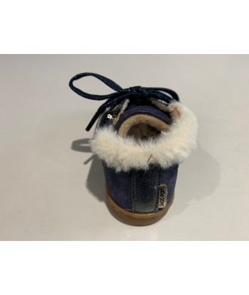 Bottines Shoo pom Bouba zip hair dust fur navy suggérées chez