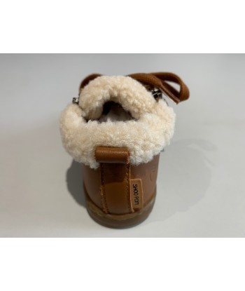 Bottines Shoo pom Bouba zip wool nappa fur camel off white ki Les magasins à Paris et en Île-de-France