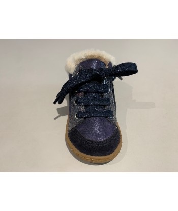 Bottines Shoo pom Bouba zip hair dust fur navy suggérées chez