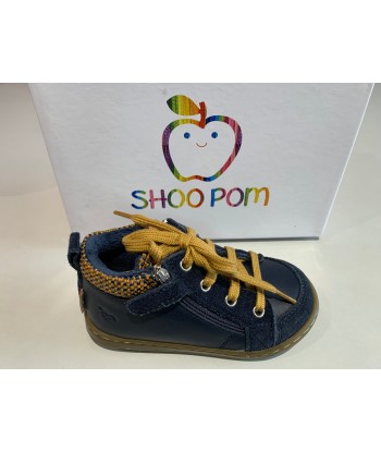 Bottines Shoo pom Bouba zip wool regatta navy ocre store