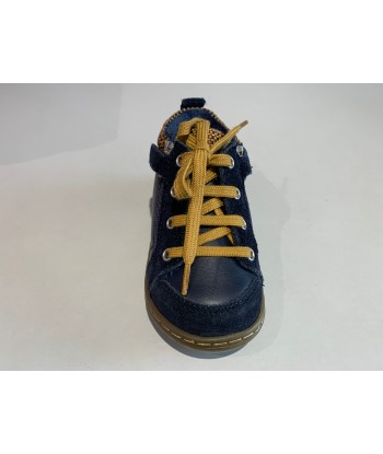 Bottines Shoo pom Bouba zip wool regatta navy ocre store