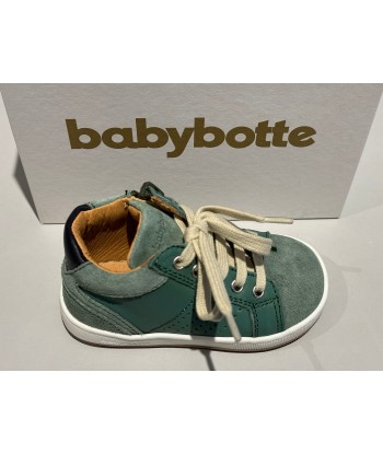 Bottines babybotte 4122B084 favori zip texano vert de France