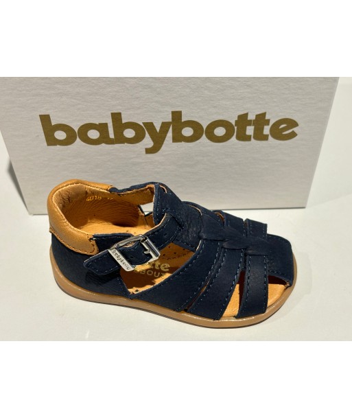 Sandalettes babybotte 4018B002 Gimmy nabuk bleu Le MVP de beaucoup