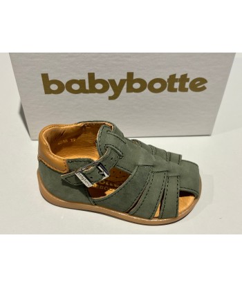 Sandalettes babybotte 4018B068 Gimmy nabuk vert prix