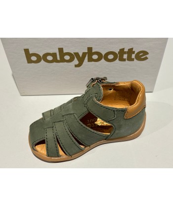 Sandalettes babybotte 4018B068 Gimmy nabuk vert prix