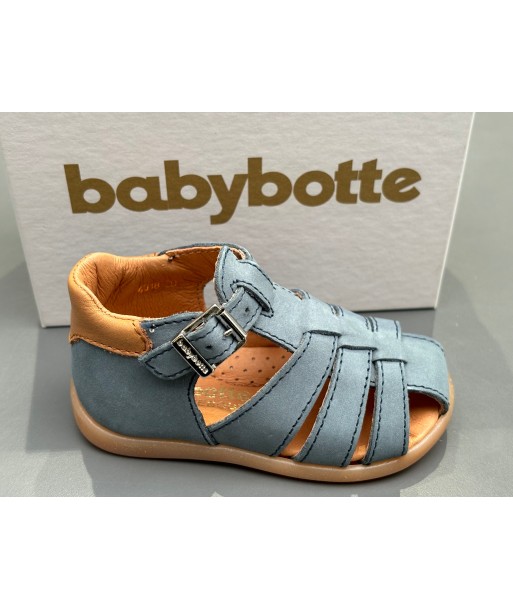 Sandalettes babybotte 4018B050 Gimmy nabuk bleu poudre Le MVP de beaucoup