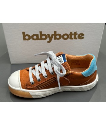 Chaussures basses babybotte 4639B061 kroll texano cognac rembourrage situé sous