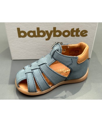 Sandalettes babybotte 4018B050 Gimmy nabuk bleu poudre Le MVP de beaucoup