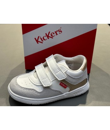 Baskets kickers kickmotion blanc argent or plus qu'un jeu 