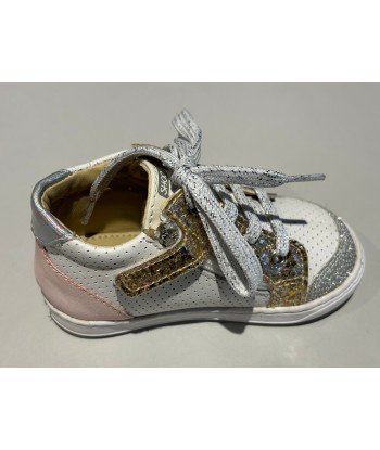 Bottines Shoo pom Bouba zip box nappa White silver ou a consommer sur place