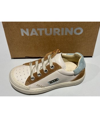 Chaussures basses naturino faluk zip nappa suede spazz milk brown sage chez Cornerstreet bien 